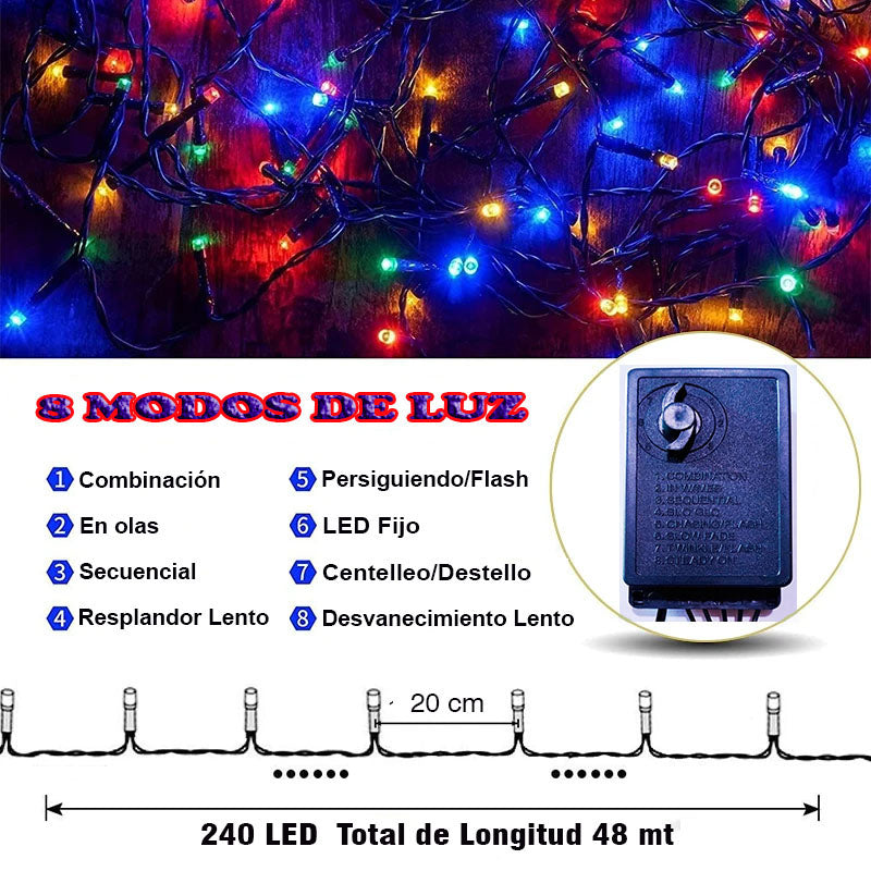 LUCES LED DE NAVIDAD PARA EXTERIORES