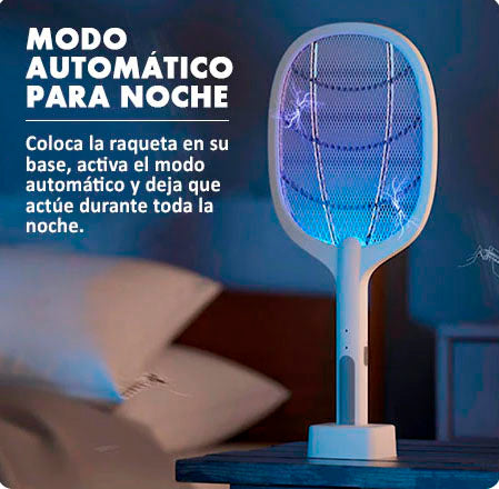 RAQUETA ELÉCTRICA MATA MOSCAS Y MOSQUITOS