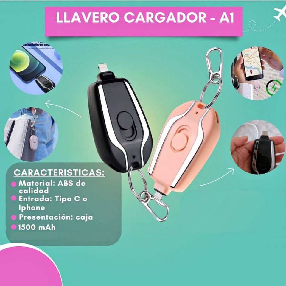 CARGADOR PORTÁTIL TIPO LLAVERO