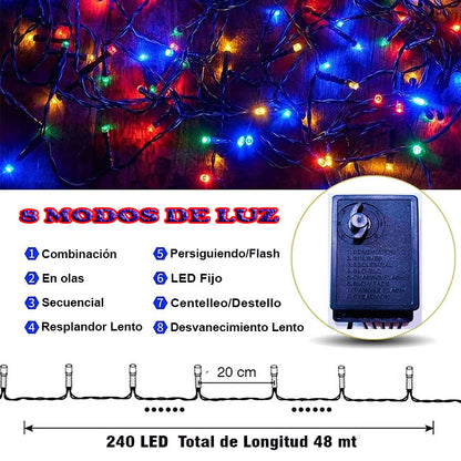LUCES LED DE NAVIDAD PARA EXTERIORES