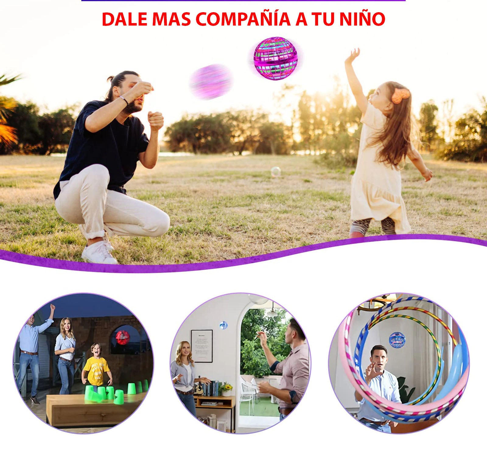 ESFERA VOLADORA MULTICOLOR